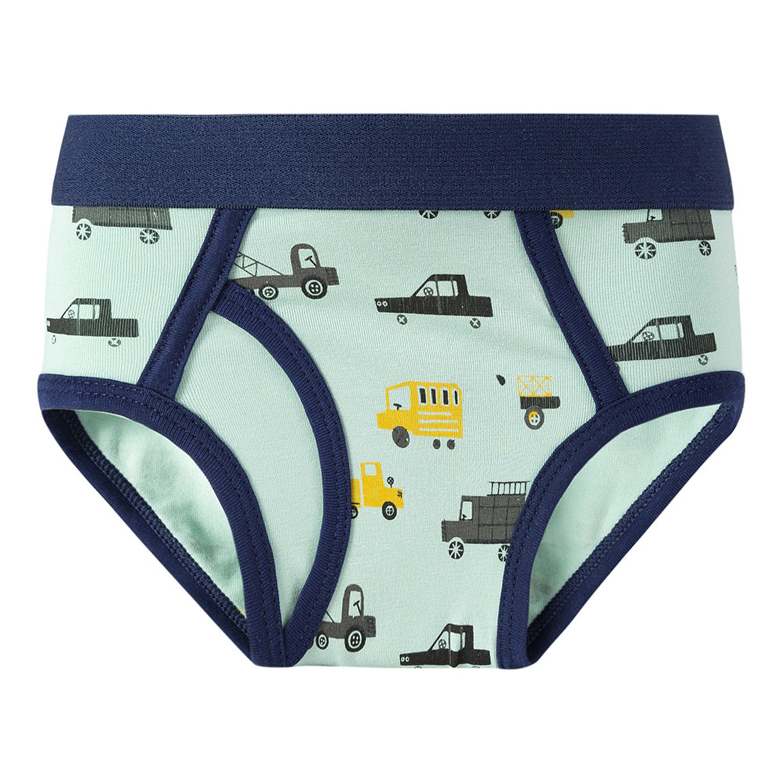 Boys Boxer Briefs Boys Cartoon Briefs, Moisture Wicking Breathable Underwear (Size:2-8Years) Toddler Underwear 1 years-3 years Dark Blue